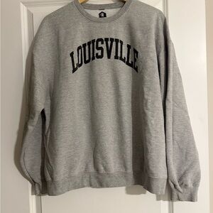 Gray Louisville Crewneck Sweater size XL